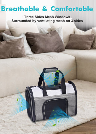 GOOPAWS Soft Sided Collapsible Airline Travel Pet Carrier Bag for Comfort and Travel - Pup List