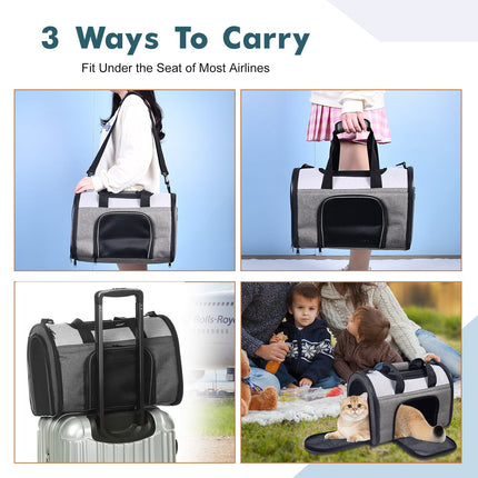 GOOPAWS Soft Sided Collapsible Airline Travel Pet Carrier Bag for Comfort and Travel - Pup List