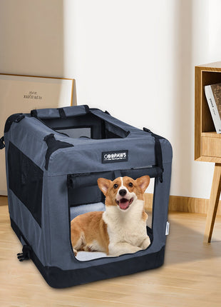 Jespet & GOOPAWS Indoor & Outdoor 3-Door Collapsible Soft-Sided Dog, Cat & Small Pet Crate - Pup List