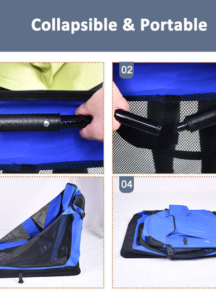 Jespet & GOOPAWS Indoor & Outdoor 3-Door Collapsible Soft-Sided Dog, Cat & Small Pet Crate - Pup List