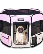 Jespet 2-Door Portable Soft-Sided Dog, Cat & Small Pet Exercise Playpen - Pup List