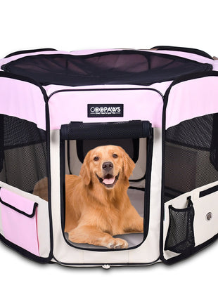 Jespet 2-Door Portable Soft-Sided Dog, Cat & Small Pet Exercise Playpen - Pup List