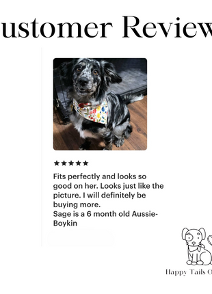 Spring Flowers Dog Bandana New Arrivals