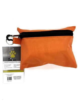 19-Piece Pet Travel First Aid Kit with Carabiner - Compact Emergency Care for Adventurous Pets