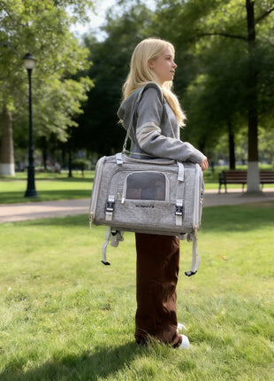 Mr. Peanut's Monterey Series Airline Compliant Horizontal Backpack Pet Carrier