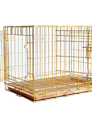 24-42" Collapsible Copper Gold Dog Crate GLD24-42 - Pup List