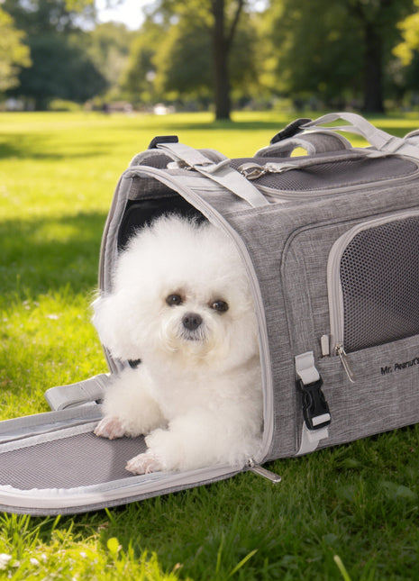 Mr. Peanut's Monterey Series Airline Compliant Horizontal Backpack Pet Carrier
