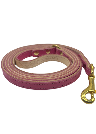 Plain Leather Dog Leashes