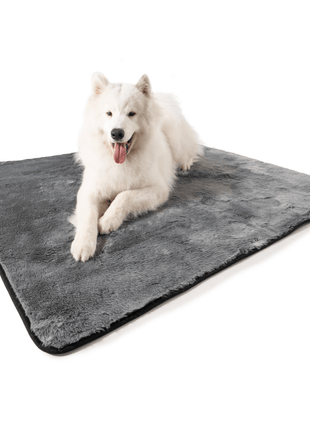 PupProtector™ Short Fur Waterproof Throw Blanket - Charcoal Grey
