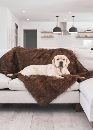 PupProtector™ Waterproof Throw Blanket - Brown