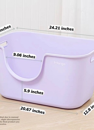 Butter Litter Box XL Set | Extra Large Litter Box with Accessories