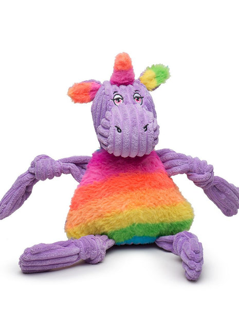 Rainbow Unicorn Knottie® Plush Dog Toy