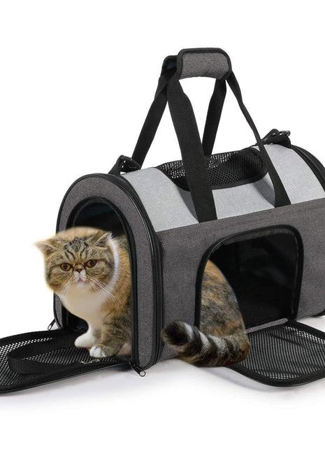 GOOPAWS Soft Sided Collapsible Airline Travel Pet Carrier Bag for Comfort and Travel - Pup List