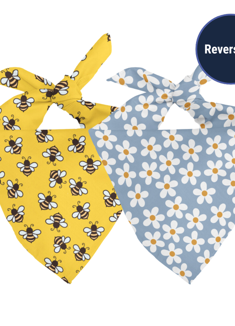 Bees & Daisy Dog Bandana