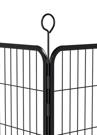 16 Panels Heavy Duty Metal Playpen with Self-Locking Gate, Extra Tall 40' Dog Fence Pet Exercise Pen for Outdoor and Indoor-Easy Setup Exercise Pen for Large Dogs