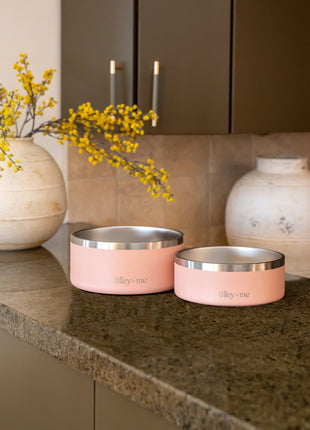 Stainless Steel Pet Bowl – Non-Slip, Durable & Dishwasher Safe | 32oz and 64oz