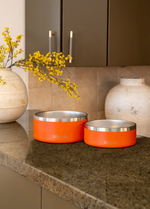 Tilley + Me Stainless Steel Pet Bowl – Non-Slip, Durable & Dishwasher Safe | 32oz and 64oz - Pup List