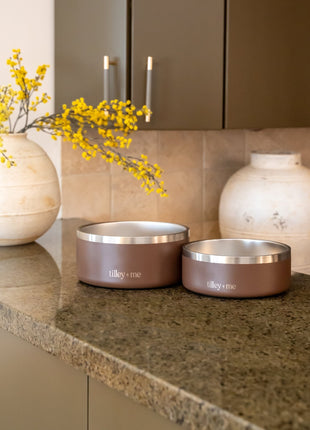 Stainless Steel Pet Bowl – Non-Slip, Durable & Dishwasher Safe | 32oz and 64oz