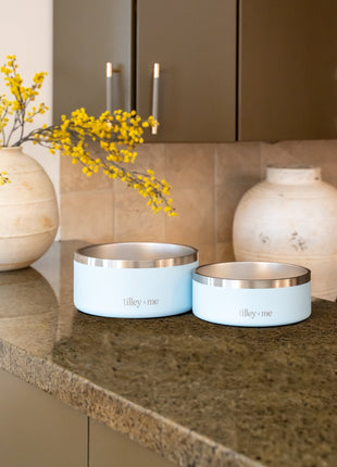 Stainless Steel Pet Bowl – Non-Slip, Durable & Dishwasher Safe | 32oz and 64oz