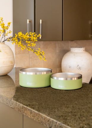 Stainless Steel Pet Bowl – Non-Slip, Durable & Dishwasher Safe | 32oz and 64oz