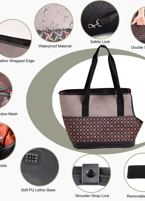 GOOPAWS Dog Purse Carrier for Small Dogs, Soft-Sided Tote Bags with Pocket and Anti-Slip Bottom - Pup List