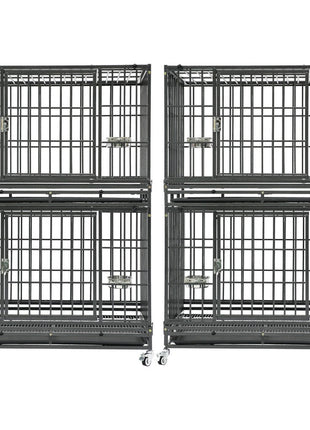 37" Stackable Heavy Duty Dog Crate 371D07