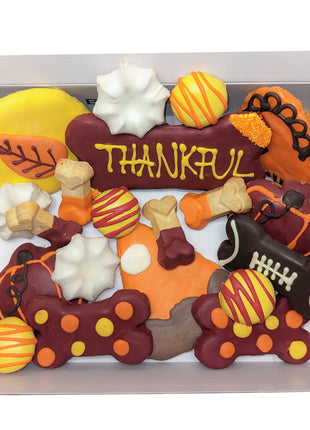 Thankful Themed Dog Treats Gift Box