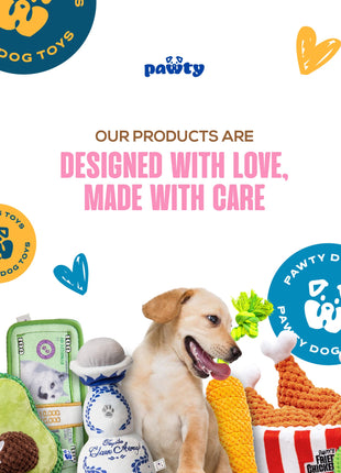 ICE CREAM PLUSH DOG TOY