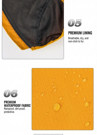 Milou & Lumi Dog Waterproof Reflective Jacket with Harness