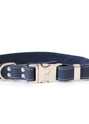 Quick-Release Style Leather Collar and Leash Set