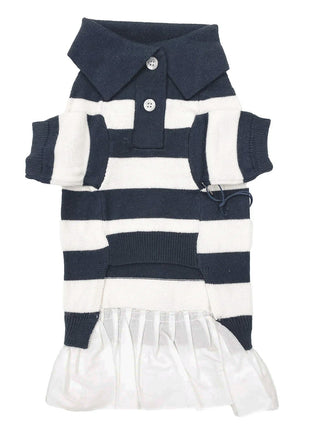 ‘Gladys’ Cashmere blend Polo Dress