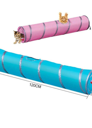 2/3/4/5 Holes Pet Cat Tunnel Toys Foldable Pet Cat Kitty Training Interactive Fun Toy For Cats Rabbit Animal Play Tunnel Tube For Cats Tunnels for Indoor Cats Cat Tube Collapsible 3 Way Pet Tunnel Great Toy for Cats