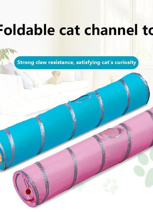 2/3/4/5 Holes Pet Cat Tunnel Toys Foldable Pet Cat Kitty Training Interactive Fun Toy For Cats Rabbit Animal Play Tunnel Tube For Cats Tunnels for Indoor Cats Cat Tube Collapsible 3 Way Pet Tunnel Great Toy for Cats