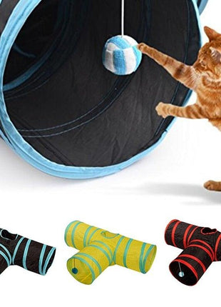2/3/4/5 Holes Pet Cat Tunnel Toys Foldable Pet Cat Kitty Training Interactive Fun Toy For Cats Rabbit Animal Play Tunnel Tube For Cats Tunnels for Indoor Cats Cat Tube Collapsible 3 Way Pet Tunnel Great Toy for Cats