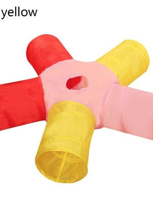2/3/4/5 Holes Pet Cat Tunnel Toys Foldable Pet Cat Kitty Training Interactive Fun Toy For Cats Rabbit Animal Play Tunnel Tube For Cats Tunnels for Indoor Cats Cat Tube Collapsible 3 Way Pet Tunnel Great Toy for Cats