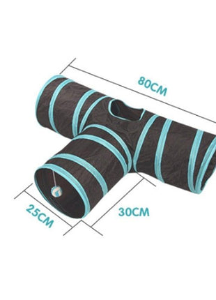 2/3/4/5 Holes Pet Cat Tunnel Toys Foldable Pet Cat Kitty Training Interactive Fun Toy For Cats Rabbit Animal Play Tunnel Tube For Cats Tunnels for Indoor Cats Cat Tube Collapsible 3 Way Pet Tunnel Great Toy for Cats