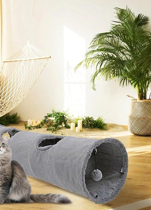 2/3/4/5 Holes Pet Cat Tunnel Toys Foldable Pet Cat Kitty Training Interactive Fun Toy For Cats Rabbit Animal Play Tunnel Tube For Cats Tunnels for Indoor Cats Cat Tube Collapsible 3 Way Pet Tunnel Great Toy for Cats