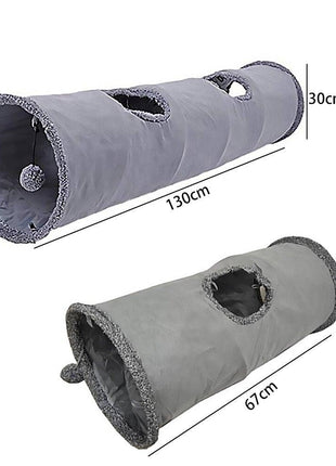2/3/4/5 Holes Pet Cat Tunnel Toys Foldable Pet Cat Kitty Training Interactive Fun Toy For Cats Rabbit Animal Play Tunnel Tube For Cats Tunnels for Indoor Cats Cat Tube Collapsible 3 Way Pet Tunnel Great Toy for Cats