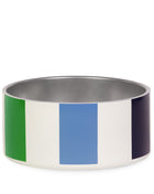 Kate Spade Adventure Stripe Food & Water Bowl for Dogs, Stainless Steel Large Bowl with Non-Slip Base