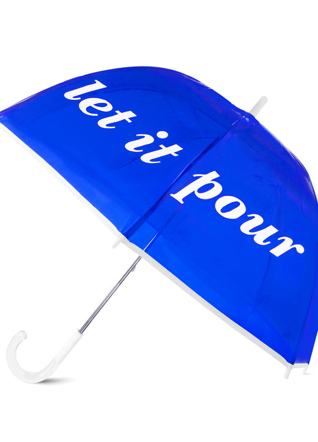 Kate Spade Clear Let It Pour Umbrella