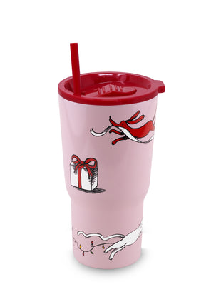 Stainless Steel 20 Oz. Tumbler, Holiday Party