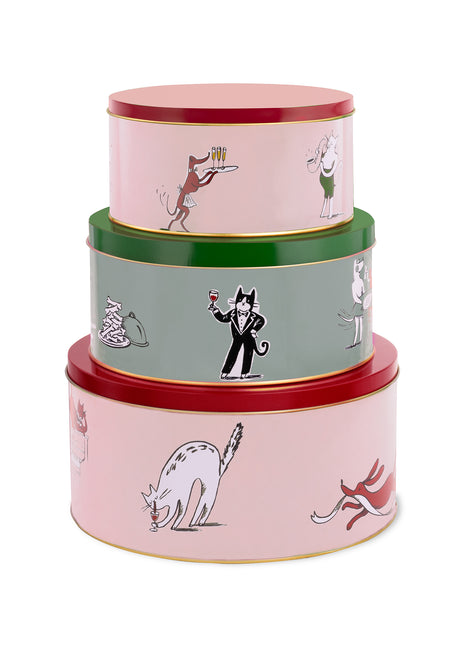 Kate Spade Cookie Tin Set, Holiday Party