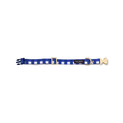 Kate Spade Navy Gingham Small Collar