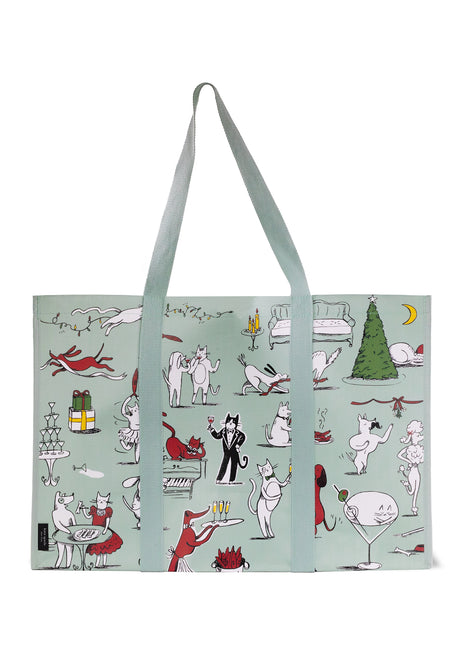 Large Grocery Tote, Holiday Party