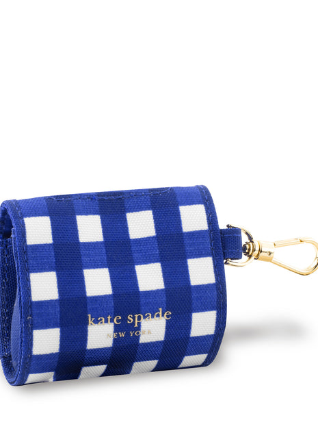 Kate Spade Navy Gingham Bag Holder