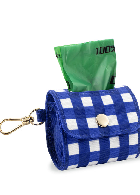Kate Spade Navy Gingham Bag Holder