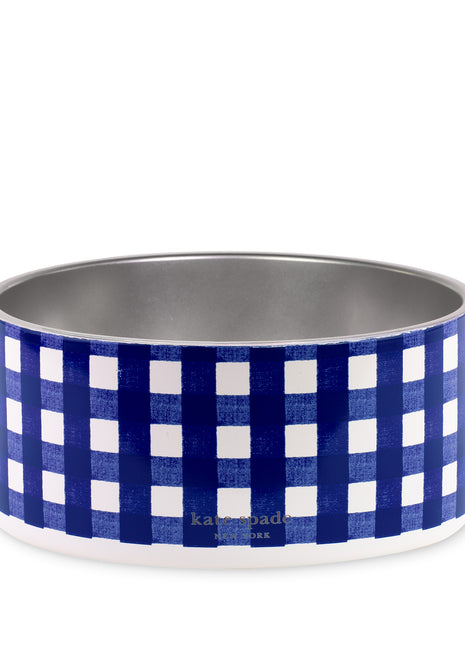 Kate Spade Navy Gingham Large Bowl