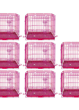 24-42" Collapsible Pink Dog Crate RED24-42 - Pup List