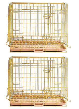 24-42" Collapsible Copper Gold Dog Crate GLD24-42 - Pup List