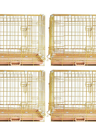 24-42" Collapsible Copper Gold Dog Crate GLD24-42 - Pup List